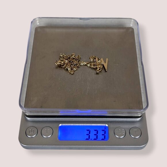 (2/$20) Metal "M" Pendant Necklace - Picture 6 of 6